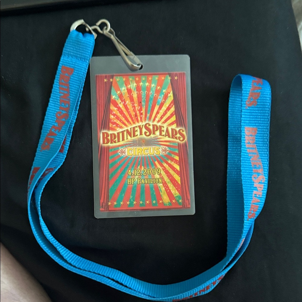 Britney Spears Circus Tour Lanyard